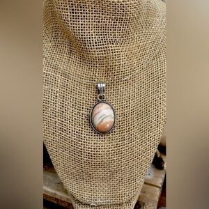 Carolyn Pollack Ocean Jasper 925 Sterling Silver Pendant NEW!